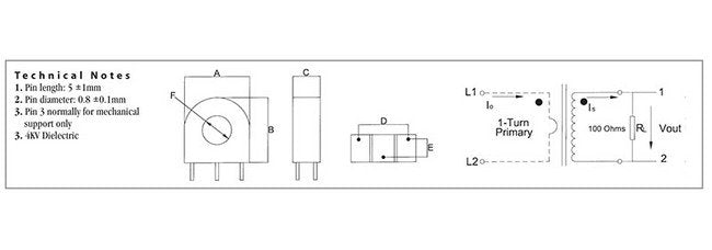 UL Rated CST Series Low Frequency Current Sense Transformers - Image 3
