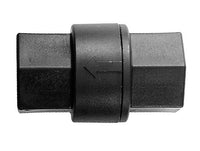 White Glass Filled Polypropylene Threaded Check Valve with Spring
