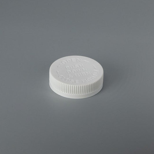 53mm Debossed Child-Resistant Push Down & Turn Cap - Image 1