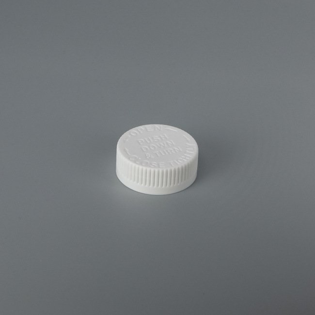 38mm Debossed Child-Resistant Push Down & Turn Closure Cap - Image 1