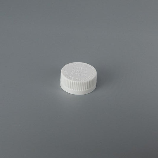 33mm Debossed CR Push Down & Turn Closure Cap - Image 1
