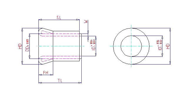 Nylon Double Wall Bushing DWB-22 - Image 2