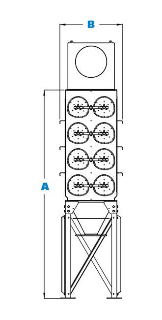 Donaldson® Torit® Downflo® Evolution 16 Dust Collector with 160" Dimension - Image 2