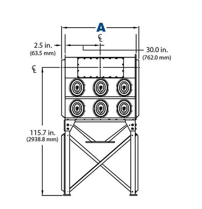 Donaldson® Torit® Downflo® Oval 12 Dust Collector, 65.0in - Image 3