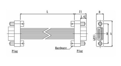 Nano Dual Row Connector with Insulated Wire - Image 2