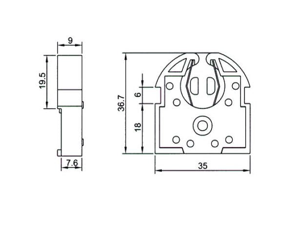 High-Voltage T8 and T12 Lampholders - Image 2