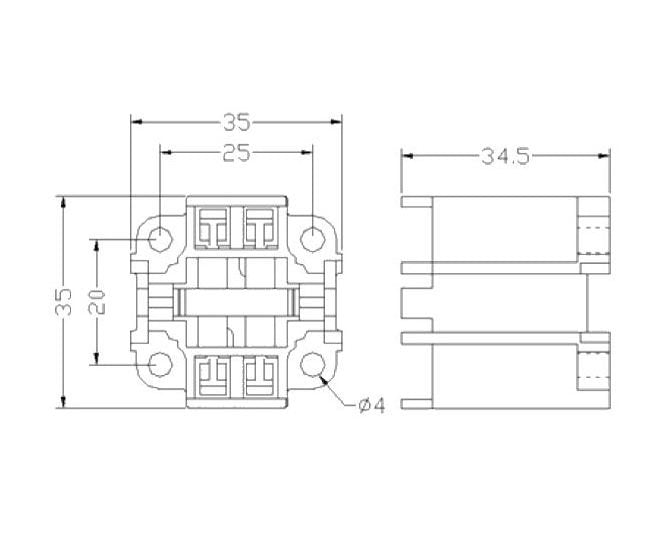 Energy Star Compact Fluorescent Lampholders - G24 4-pin, Push-in Wire - Image 2