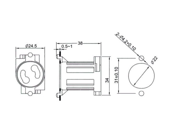 Energy Star Starter Sockets for Fluorescent Lampholders - Image 2