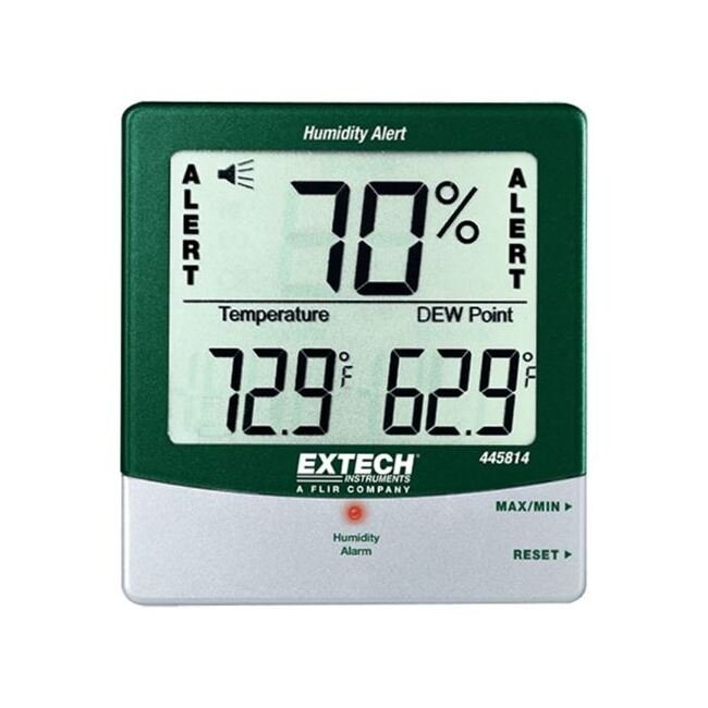 Extech Big Digit Humidity Alert HygroThermometer with Dew Point - Image 1