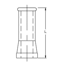 Straight Adapter Fitting for QVF Safety Flat Buttress and Beaded End Pipes