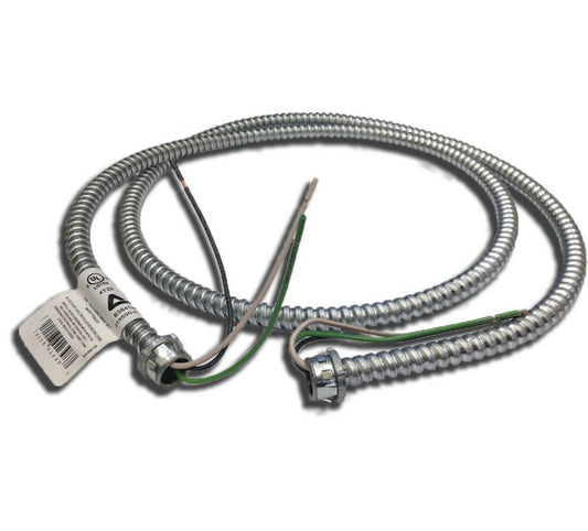 3/8" RWS Fixture Whip - 18/4 Stranded for LED Lights - 6ft - Image 1
