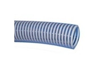 Clear/White 2 Inch Flexible PVC Pipe - Image 1