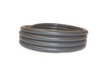 6 Inch Gray Flexible PVC Pipe - Image 1