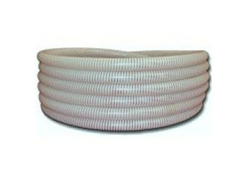 3/4 Inch White/Clear Flexible PVC Pipe - 50ft Roll, USA Made - Image 1