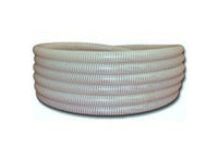 3/4 Inch White/Clear Flexible PVC Pipe - 50ft Roll, USA Made