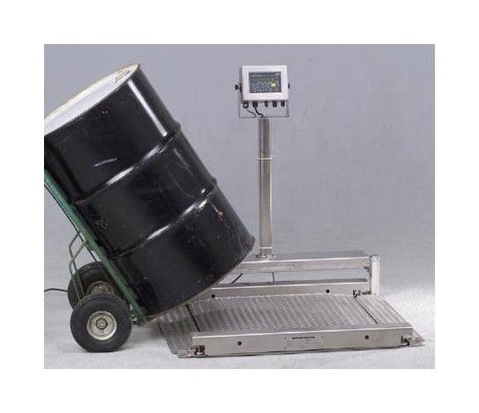 Stainless Steel Two-Way Access Drum Weigher Scale - Image 1