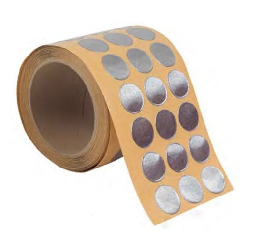 Lead Foil Disc Tape - 0.156 Inch Diameter - Image 1