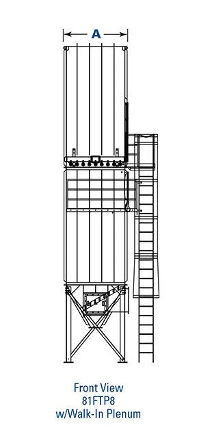 Donaldson® Torit® FT Pulse Jet Baghouse Dust Collector with Walk-in Plenum - Image 2