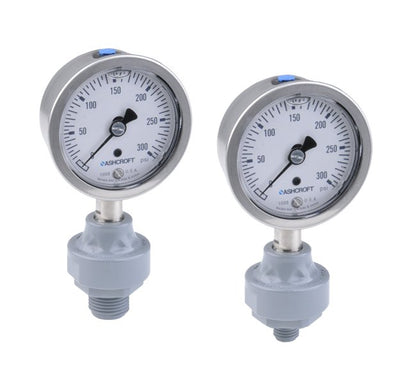 CPVC Mini Tuff Guard Isolator with Ashcroft 2.5" Gauge - Image 1
