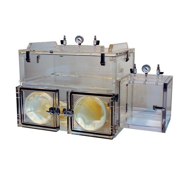 26-Inch Vacuum Negative Pressure Glovebox with Airlock - Image 1