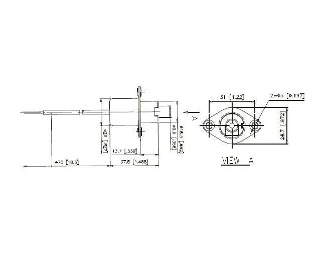 High-Performance Recessed Single Contact Halogen Lampholder - R7S - Image 2