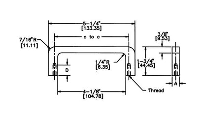 Heavy Duty Rectangular Aluminum Threaded Bar - Image 2