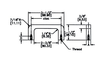 Heavy Duty Rectangular Aluminum Threaded Connector - Image 2