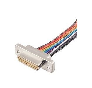 JCC Plug Micro-D Connector with Insulated Wire for Vacuum Environment - Image 1