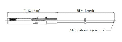 2.4mm Beryllium Copper Socket Pin with Wire for Vacuum - Hermetic Connectors - Image 2