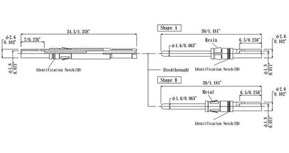 Hermetic Thermocouple Connector with Chromel-Alumel Polarity Pins - Image 2