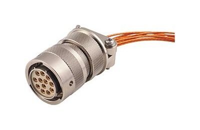 Burndy/Souriau Type Vacuum Side Metal Shell Connector Insert with Socket Pins - Image 1