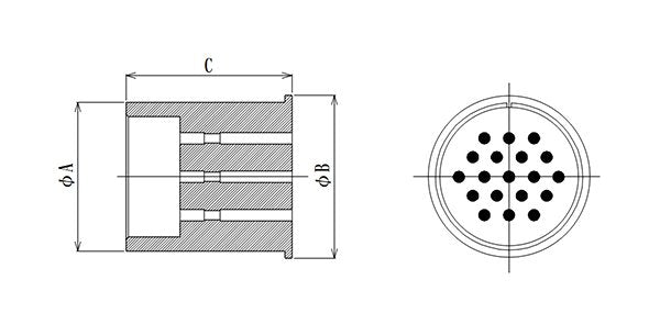 MS Type Vacuum Side Connector Insert, 1.6mm Plug Diameter - Image 2