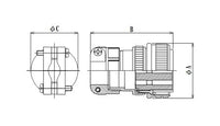 JCC MS Type Vacuum Side Insulation Insert with Metal Shell for Hermetic Connectors