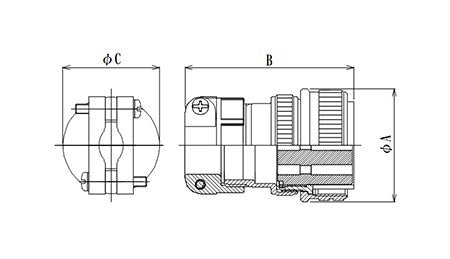 JCC MS Type Vacuum Side Insulation Insert with Metal Shell for Hermetic Connectors - Image 1