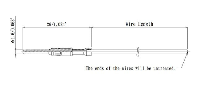 1.6mm Beryllium Copper Socket/Plug Pin with Wire for Vacuum - Image 4