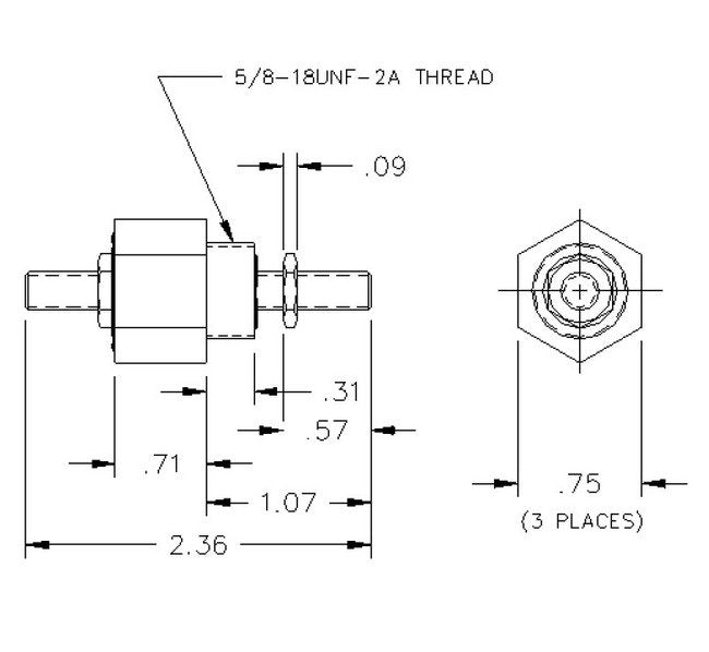 Unilok Brass Reducing Union Tee - Image 2