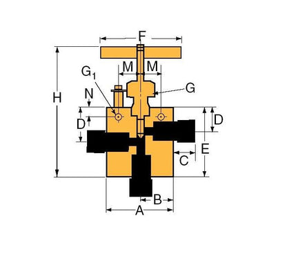 146-9 Series Medium Pressure Test Plug with By-Pass - Image 2
