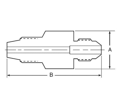 Duolok 38mm Tube Fitting Plug - 316 SS - Image 2