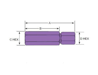 Petersen 7/16 Inch Hex Arbor for Hole Saws 9/16 - 6 Inch - Image 2
