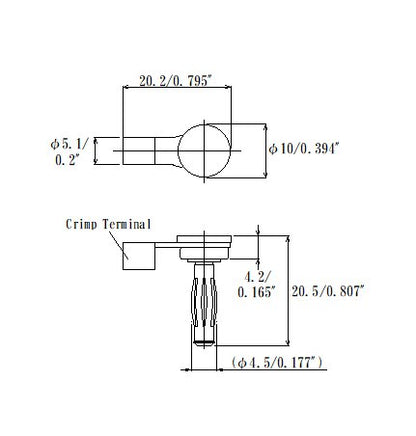 High Current 4.0mm Right Angle Banana Plug Socket Pin - Image 2