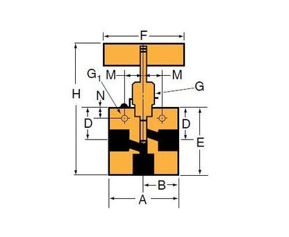 146-9 Series Bolt Type Silicone Test Plug with By-Pass - Medium Pressure - Image 2