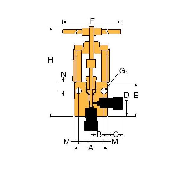 Petersen® 146-9 Series Bolt Type Test Plug with By-Pass - 3.51in Minimum Pipe ID - Image 2
