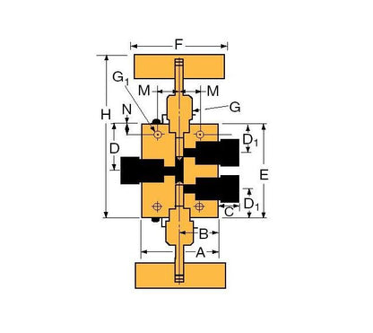 Petersen® 143-2 Series T-Handle 1 7/8in Expandable Rubber Plug - Image 2