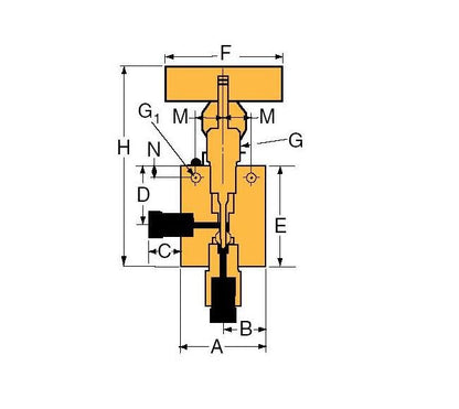 146-9 Series Bolt Type Test Plug with By-Pass - Medium Pressure - Image 2