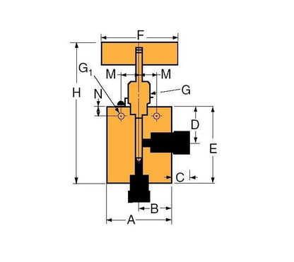149-2 Series 1.5" Aluminum Body Test Plug - Image 2