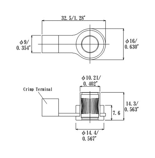 High Current Right Angle Socket Pin - 8.0mm Acceptable Plug Diameter - Image 2