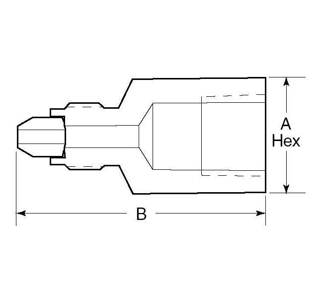 SSP Duolok Tube Stub Adapter - 1/4 in TF x 3/8 in Stub, 316 SS - Image 2