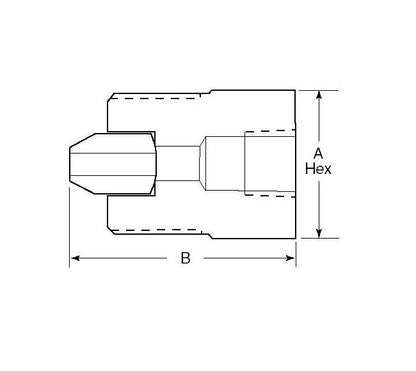 Duolok Tube Stub Adapter - 316 SS, TF x Tube Stub, 20mm x 22mm - Image 2