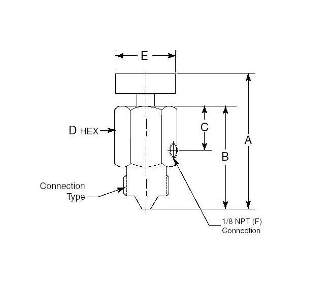 146-9 Series Medium Pressure Test Plug with By-Pass - 1.63 in ID - Image 2