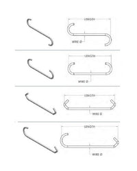Heavy Duty 0.044 Inch 4-Inch Hook (Pack of 1000)